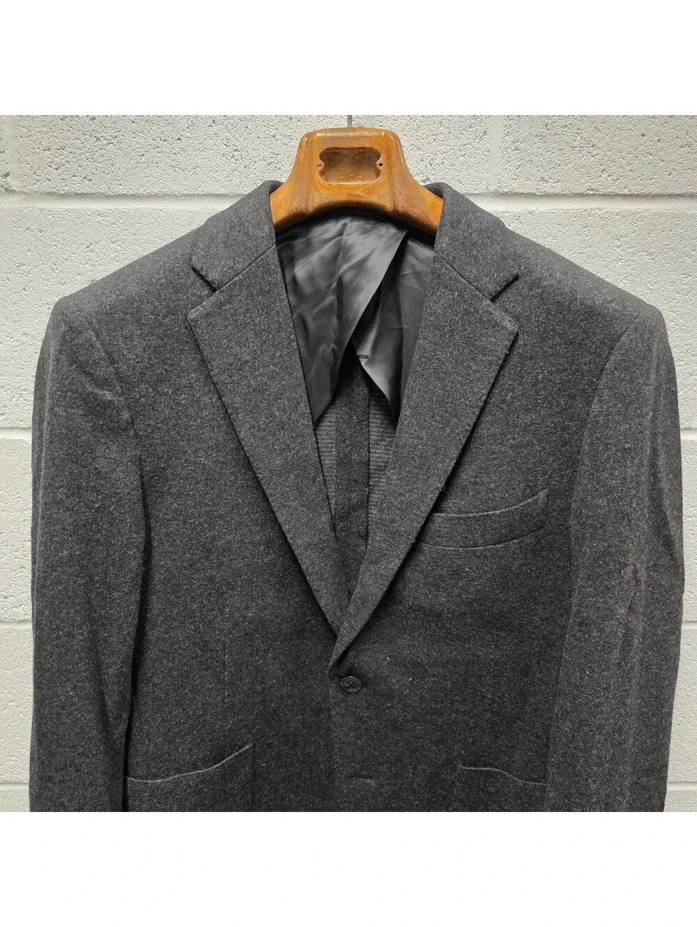 Rodd & Gunn Blazer Sport Coat Mens L Wool Blend Grey Herringbone Classic Fit